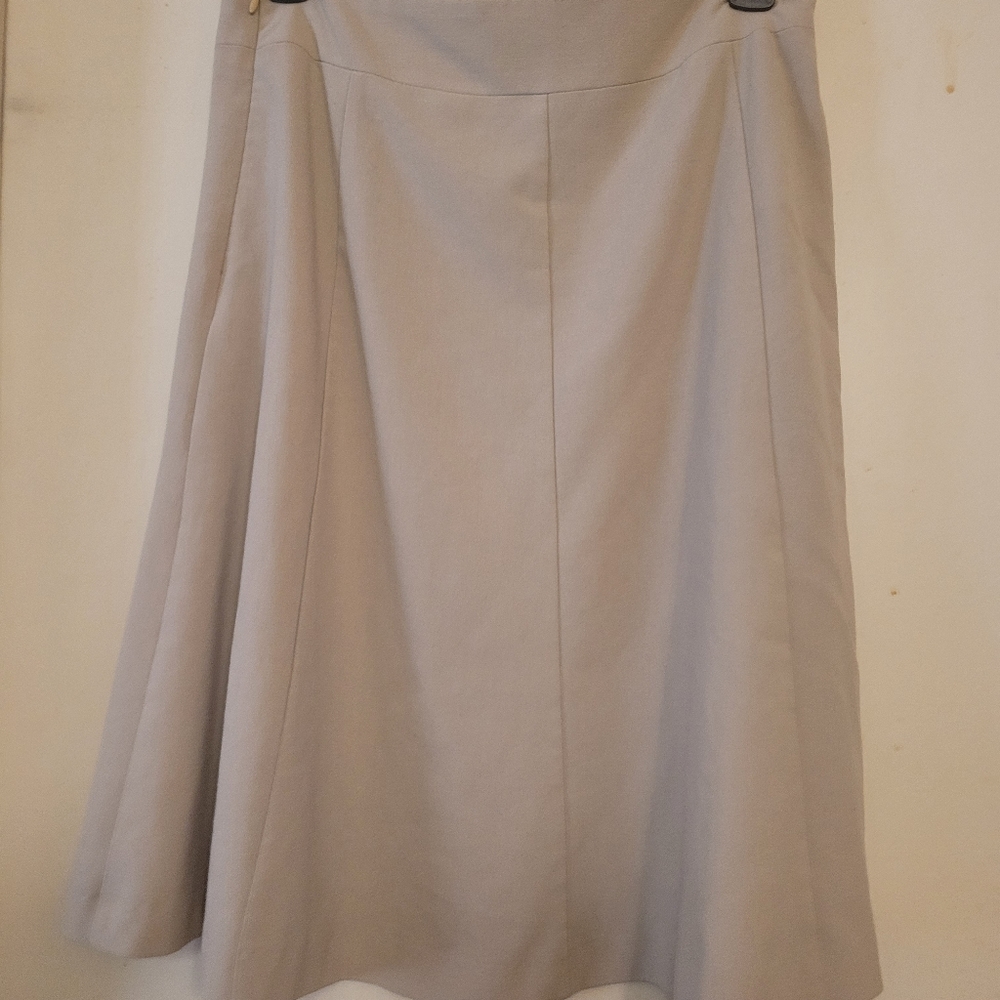Covington tan flare skirt, gently used, size 6